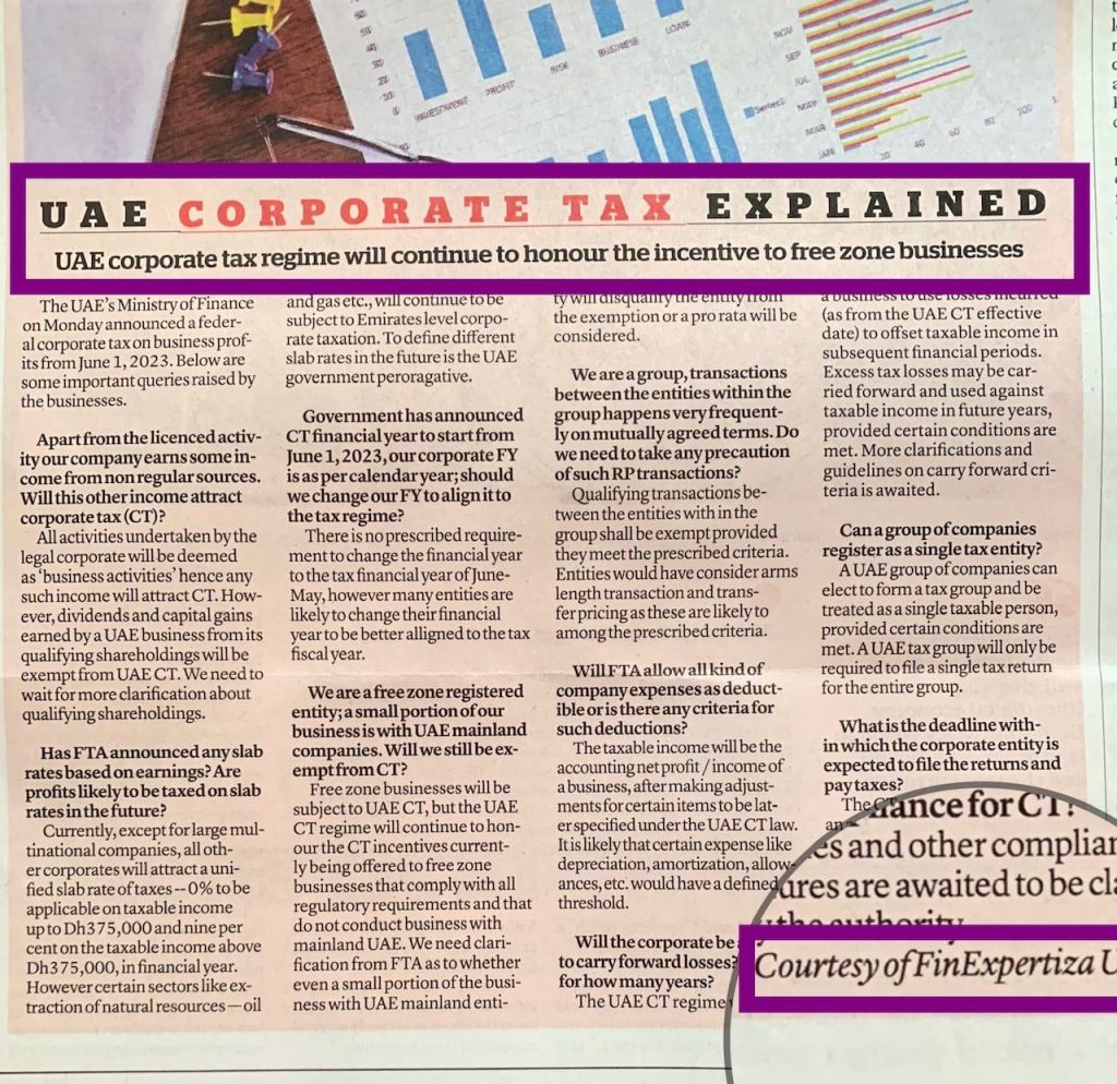 UAE Corporate Tax- Khaleej Times